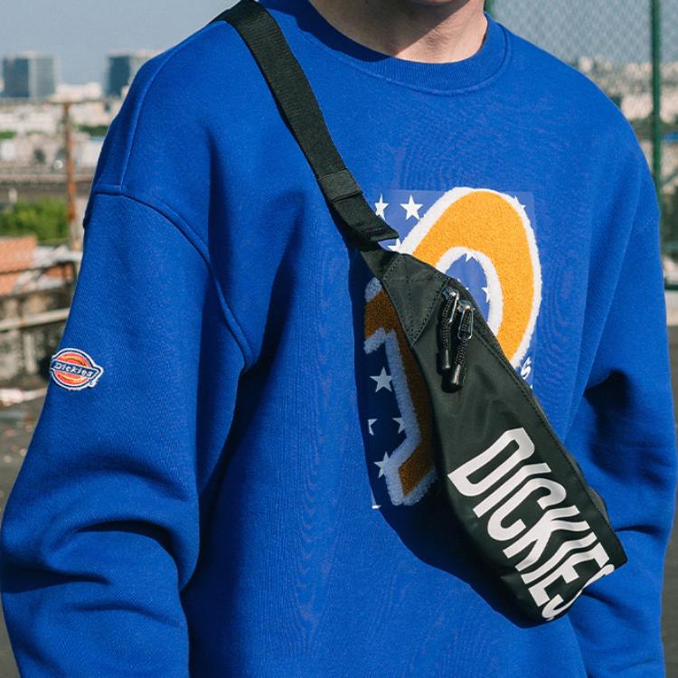 New Dickies Polyester Dumpling Bag Crossbody Fanny Pack Sling Bag Regular Unisex Black White DK008332-01