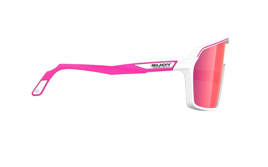 Rudy Project SPINSHIELD Sportsonnenbrille in Weiß Rosa Rot Fluo/Multi-Laser (SP723858-0004)