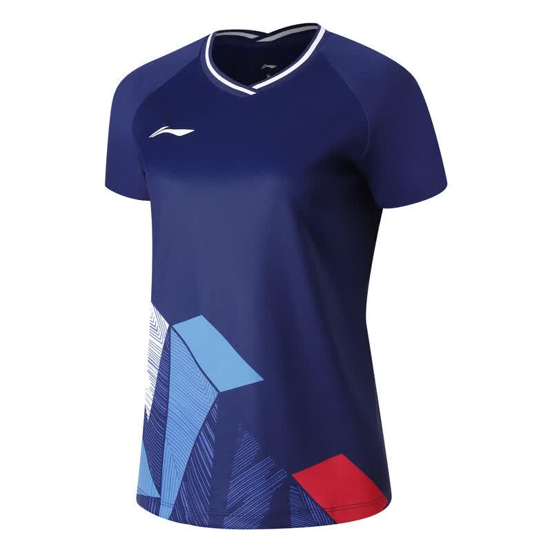 Li-Ning Quick-Dry V-Neck Badminton & Table Tennis Shirt