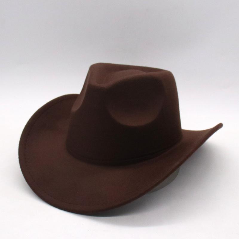 Einfacher Nackter Cowboy Zylinder Performance Jazzhut Pfirsichherz Zylinder Filzhut Tanzgruppe Wollhut