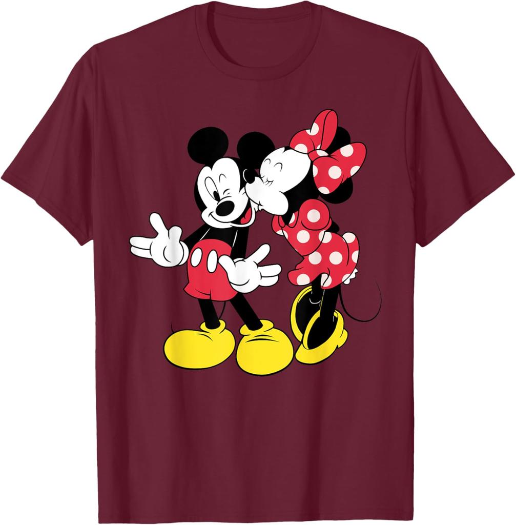 New Disney - Mickey and Minnie Classic Love Fashion Casual T-Shirt S-4XL Four Seasons