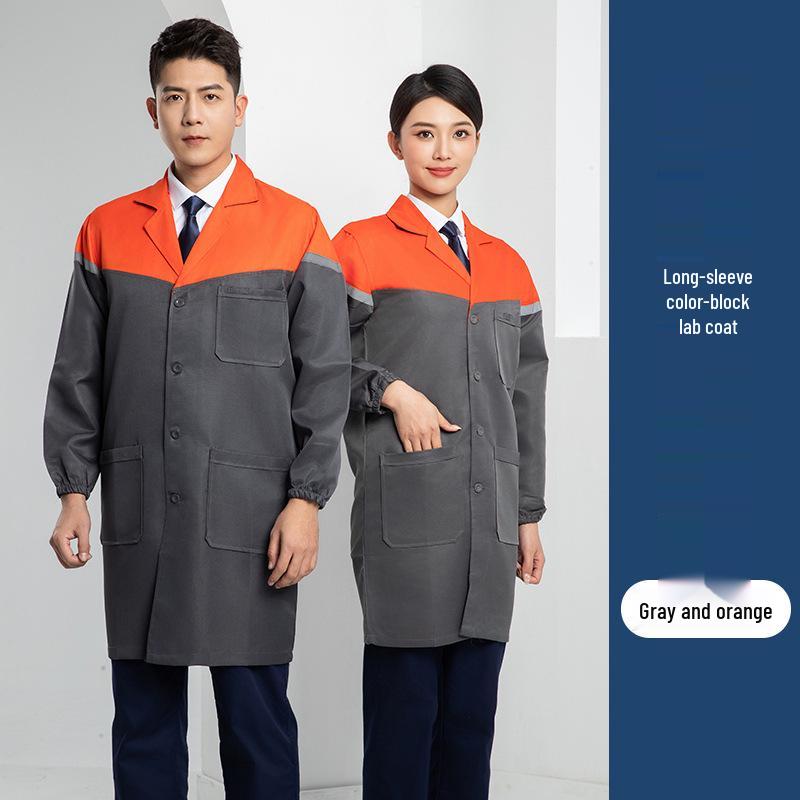 Custom Printed Wear-Resistant Lab Coat - High-Quality, Dirt-Resistant Workwear for Workshops and Factories