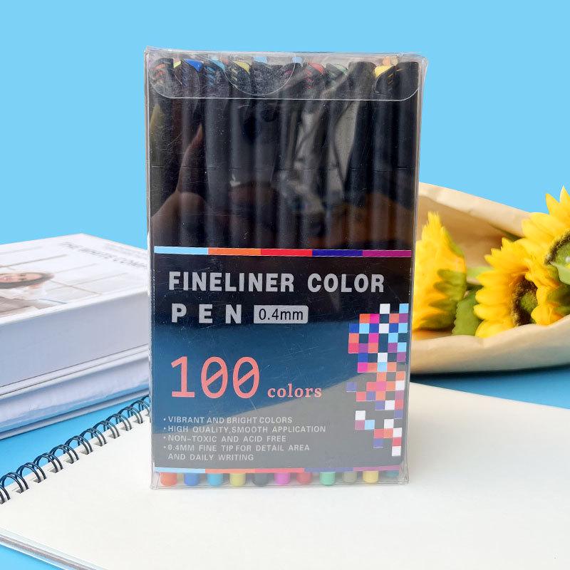 Color Fineliner Needle Point Pens - Water-Based, Art & Journal Drawing Pen Set
