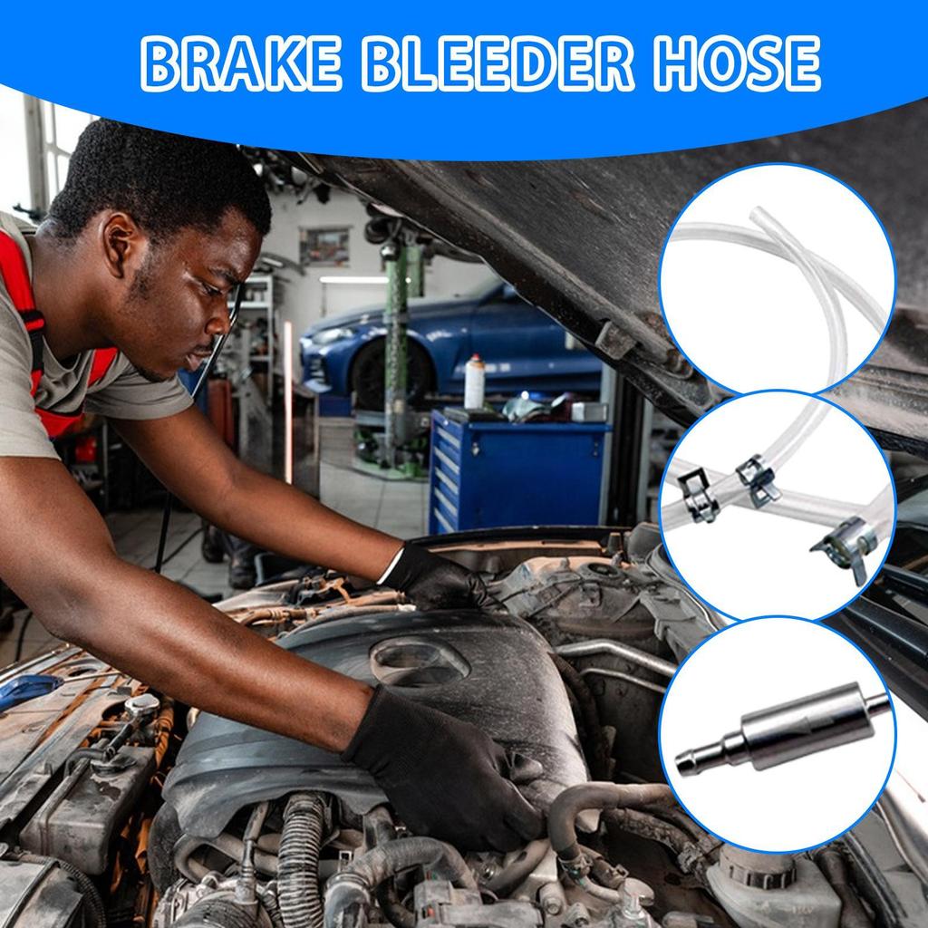 Brake Bleeder Hose Motorcycle Brake Bleeder Hose Long-Lasting Performance Car Accessory Leak-Proof Exhaust Tube For Electric