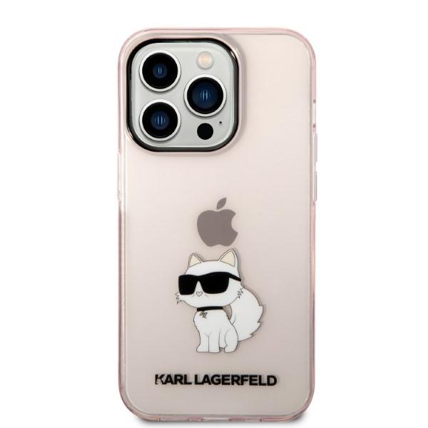 Karl Lagerfeld KLHCP14XHNCHTCP iPhone 14 Pro Max 6.7" pink hardcase Ikonik Choupette