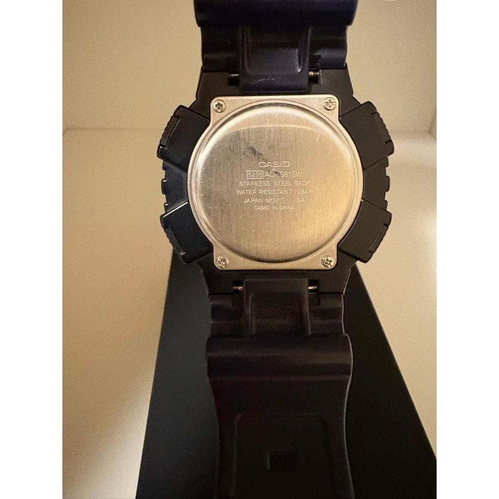 Used CASIO AQ-S810W Tough Solar Watch Navy Men's