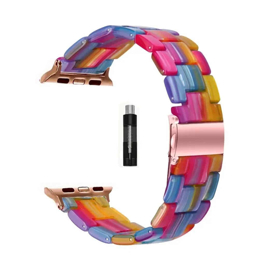 

Ремешок для Apple Watch, подходит для Series 10 9 8 7 6 5 4 3 2 1 38мм 40мм 41мм 42мм полимерный браслет для аксессуаров Apple Watch 41 40 38mm S10-42mm