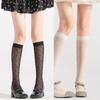Womens Girls Sheer Knee High Socks Summer Spring Knee High Stockings Nylons Silk Stockings Sweet Cute Calf Socks Gifts