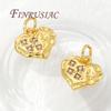 18K Gold Plated Hearts Pendants For Jewelry,Necklace Accessories,DIY Jewelry Making Supplies,Charms For Earrings Findings