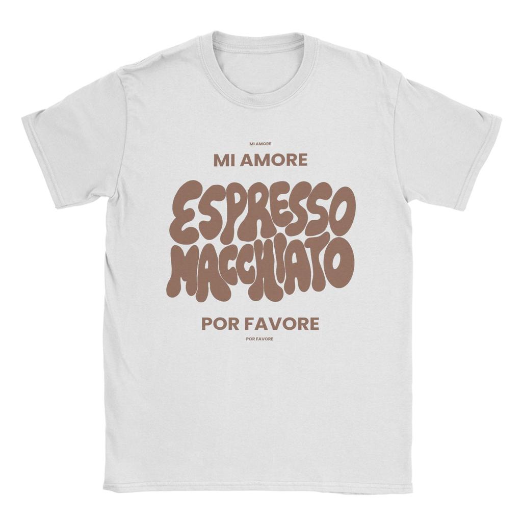 Classic Sillhouette Tommy Cash Espresso Eurovisions 2025 T Shirt for Men Hipster T-Shirt Crew Neck  Tees Short Sleeve Clothing