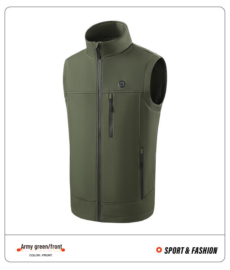 USB Heated Soft Shell Winter Vest with Smart Temperature Control