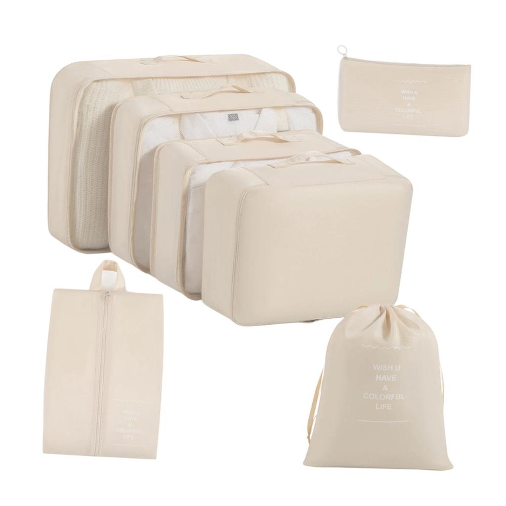 7/8/9-piece Set Travel Storage Bags,Digital Toiletries Shoes Clothes Organizer bag Suitcase Clothes Tidy Pouch,Packing Cubes Set