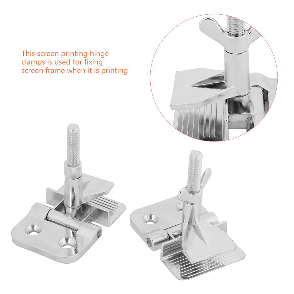 2pcs Butterfly Frame Hinge Clamp Silk Screen Printing Hobby DIY Tool 2pcs Butterfly Frame Hinge Clamp Silk Screen Printing Hobby DIY Tool