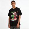 Christmas Themed Couple Printed Tops Elf Santa Claus Element Festival Casual Sweatshirts Pure cotton T-shirt