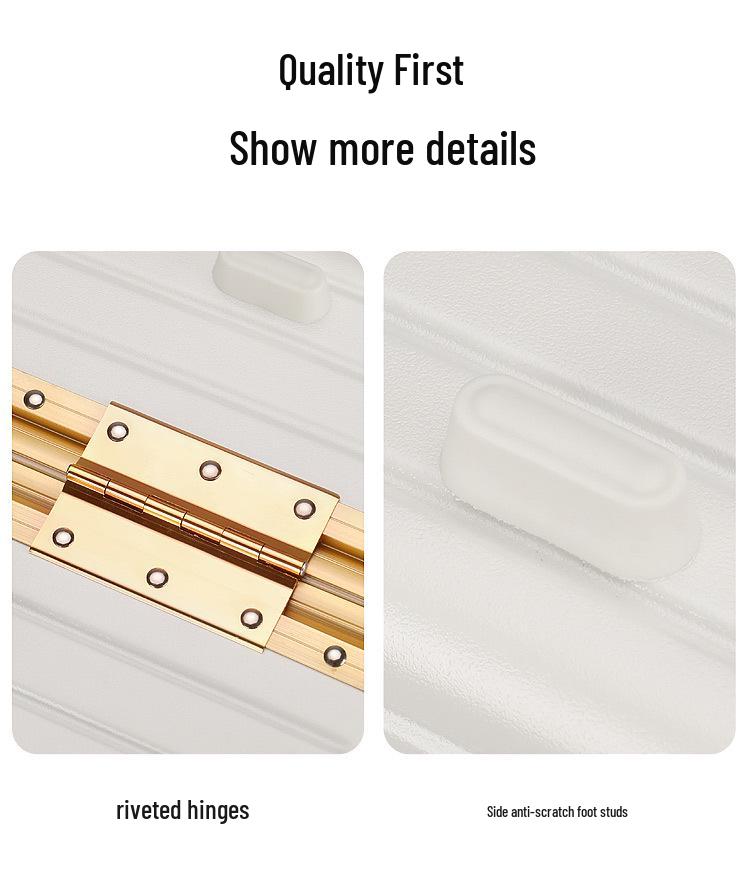 Lightweight Aluminum Spinner Trolley Case with Durable Frame & Large Capacity for Short Trips