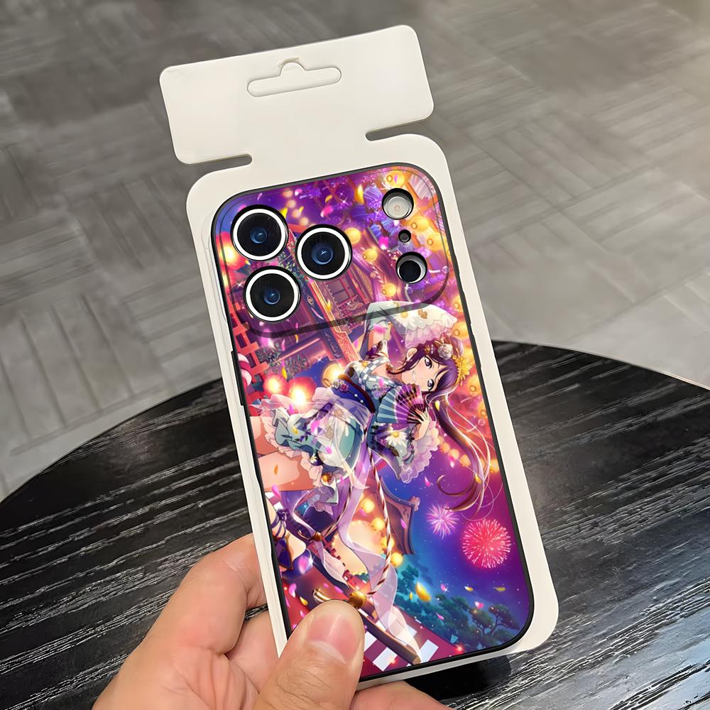 Love Live Anime Phone Case For IPhone 17 Air 16 E Pro Max 15 14 13 Mini 12 Pro 11 Max Plus Black Soft Shell