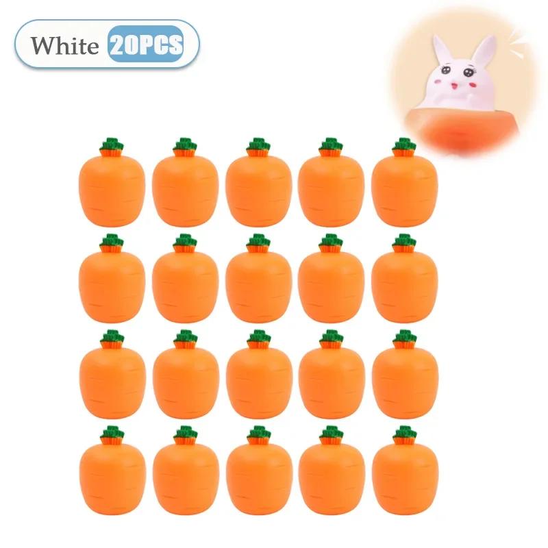 1-40PCS Carrot Rabbit Stress Relief Squeeze Toy Telescopic Radish Rabbit Toy for Kids Fun Easter Gift for Children