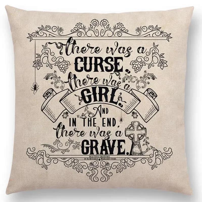 

Чехол для подушки в черно-белом стиле с надписью «Книги для чтения» с декоративными буквами и теплыми фразами для автомобиля 66x66cm