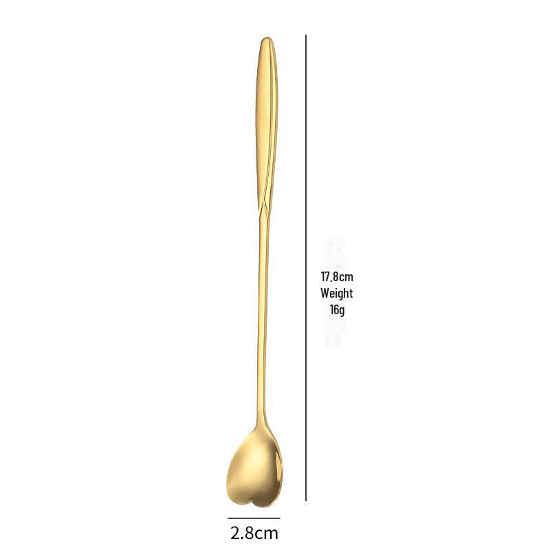 Kreatywna łyżeczka do kawy i deserów ze stali nierdzewnej z motywem kwiatu wiśni