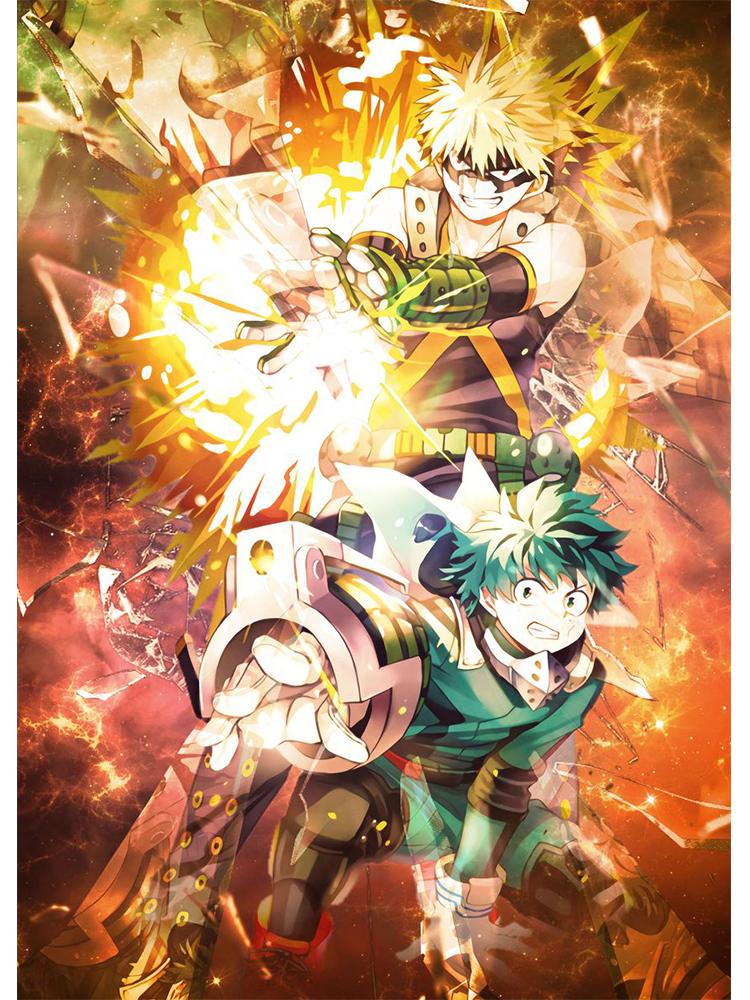 Japan Manga My Hero Academia Deku Poster Canvas Painting BNHA Midoriya Izuku Wall Picture For Living Room Home Decoration