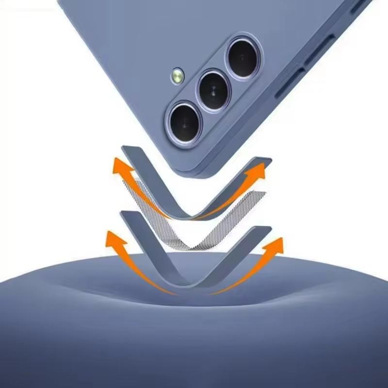 Funda For Samsung A55 5G Case For Samsung Galaxy A55 A54  A 55 5G Cover Funda TPU Cases Shockproof Liquid Silicone Soft Cover