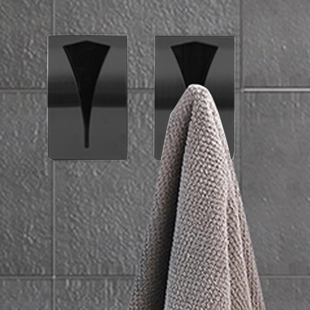 4 PCS Towel Hanger Self Adhesive Towel Hook Holder Grabber Wall Mount Tea Towel Holder for Bathroom Accesories Kitchen Gadgets