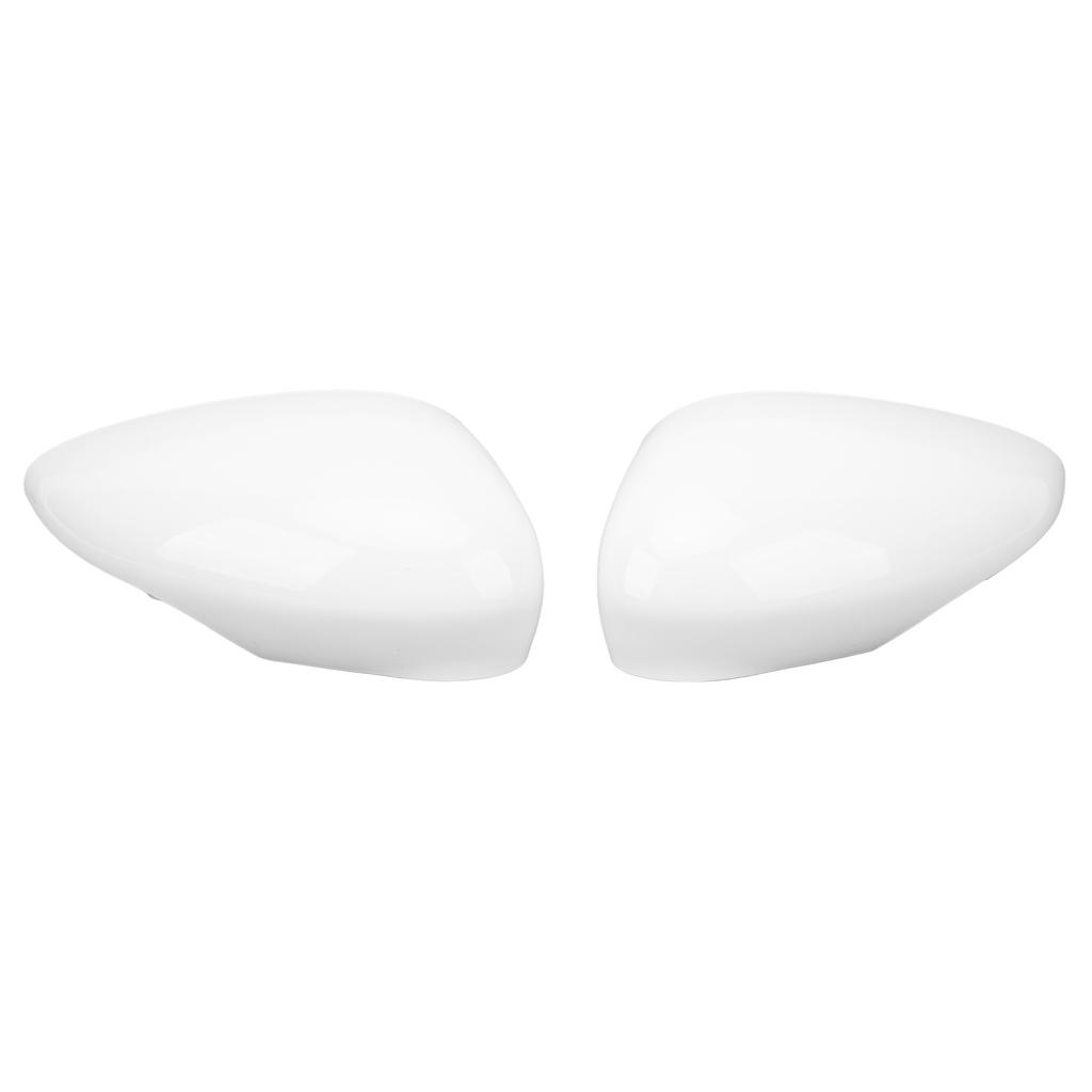1 Paar Rückspiegelkappe 1594546 Weiß Außenspiegelabdeckung Kappe Ersatz für Ford Fiesta MK7 2008 bis 2017