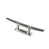 316 Stainless Steel Flat Cleat Bollard with Integrated Base for Yacht Mooring