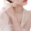 925 Sterling Silver Bead Chain Bracelets For Women Korean Sweet Double Layer Beautiful Stars Bracelets Original Jewelry Gifts