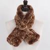 Winter Women Real Rex Rabbit Fur Scarf Natural Warm Soft Rex Rabbit Fur Muffler Lady Genuine Rex Rabbit Fur Scarves