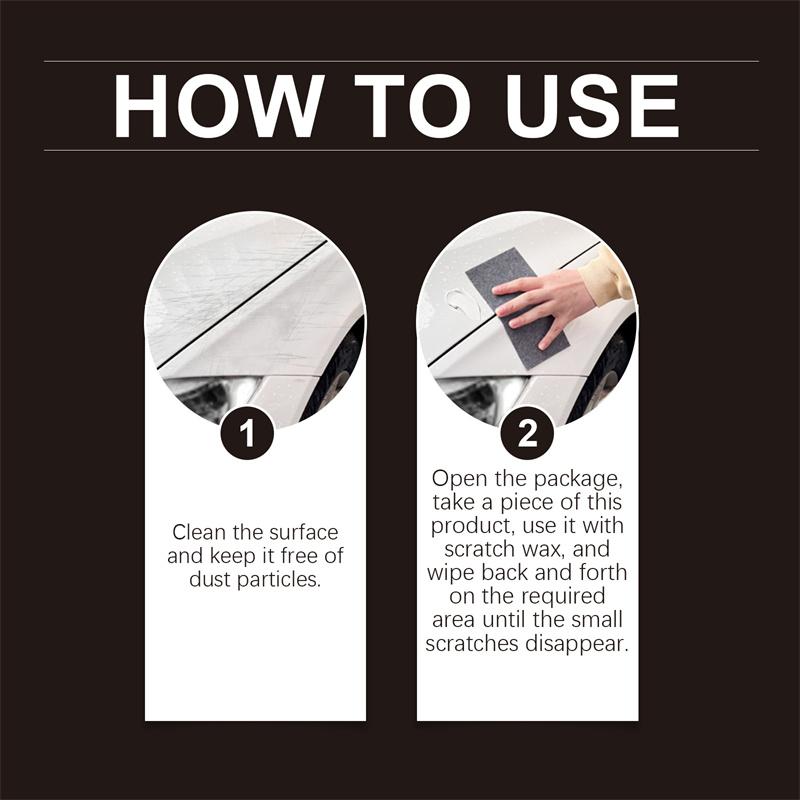 6Pcs Nanosparkle Cloth Car Scratch Remover Repair Nano Sparkle Cloth Magic Cloth Scratch Remover Cleaning For Vehicles