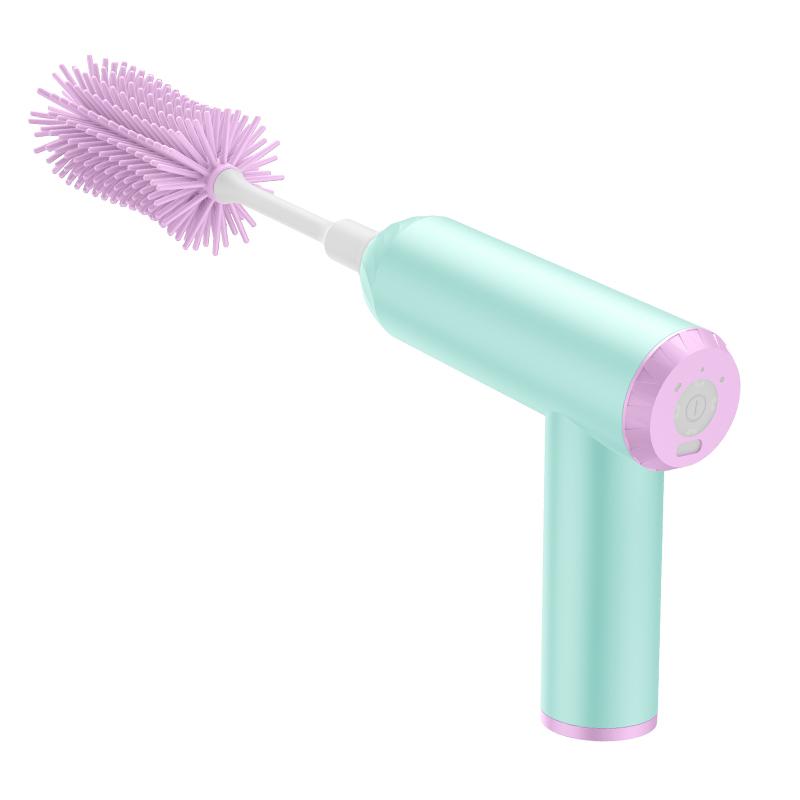 

Многофункциональная электрическая щетка для мытья бутылочек для матери и ребенка, водонепроницаемая автоматическая щетка для мытья чашек, пищевая силиконовая щетка для чистки