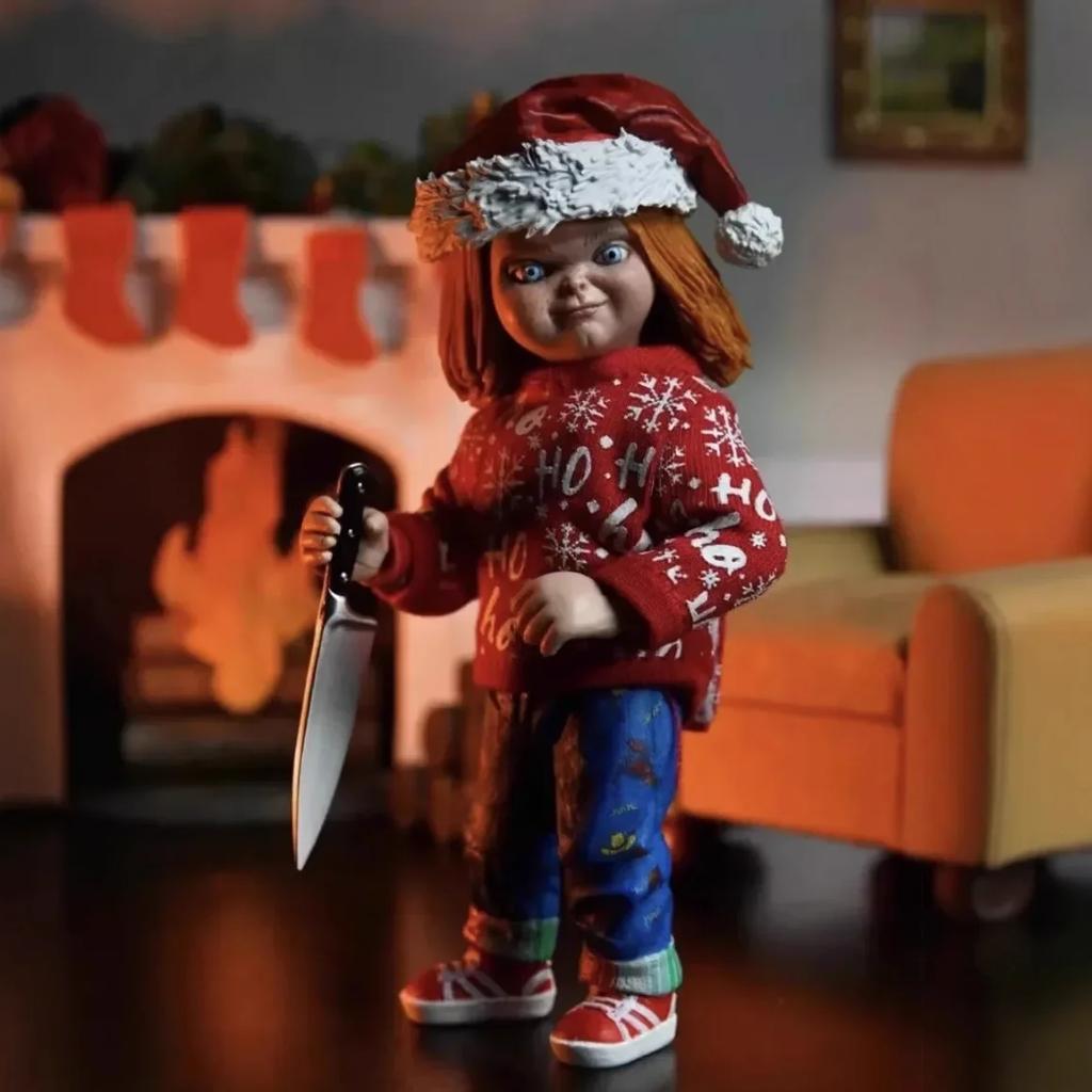 12CM Figure Christmas Chucky Christmas Version Edition Action Figure Model Toys Decoration Birthday Gift Friend