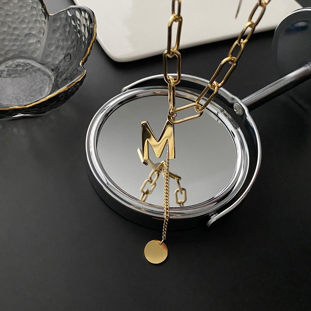 2025 Women's Titanium Steel Necklace: Light Luxury, Clavicle Chain, Non-Fading High-End Accessory