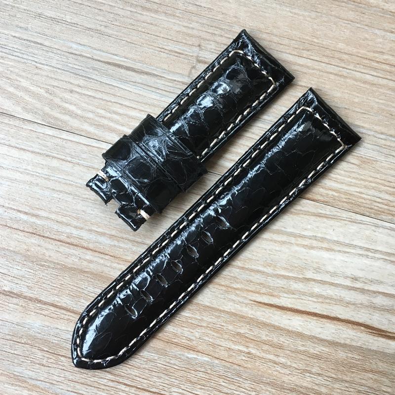 Модный кожаный ремешок для часов ручной работы 22 мм 24 мм — фото 14
