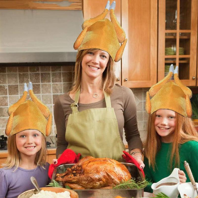 Drumstick Thanksgiving Hat Turkey Hat Amusing Celebratory Entertainment Sponge
