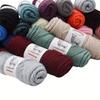 3 balenia hrubej priadze z merino vlny (100g/3.53oz Na klbko) – 110m/120yd Viacfarebná mäkká pletacia a háčkovacia priadza na DIY remeslá Teplé ručne vyrobené potreby