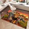 1Pc Animal World Print Rug - home decoration Carpet For Living Room Bedroom Flooring Computer Chair Area Rug