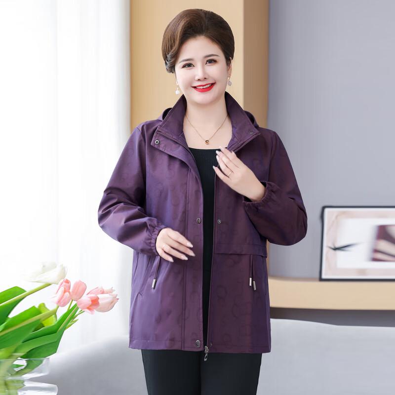 2025 Stylish Hooded Trench Coat for Middle-Aged Women
