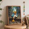 Disney Oil Painting Donald Duck Graffiti Art Handmade Diy Painting Home Decoration Gift