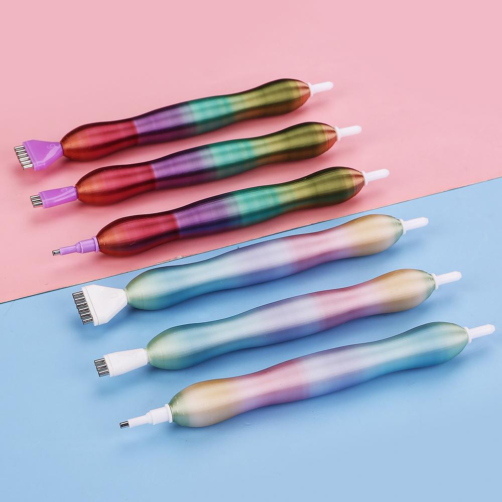 Comfortable  Diamond Painting Pen 5D Diamond Painting Tools Point Drill Pen With Multifunctional 3/6pcs Pen Tips for Art Crafts