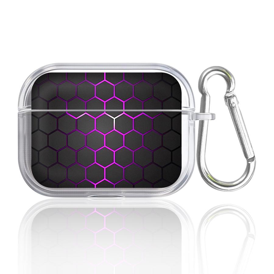 

Shiny Hexagon Clear Earphone Cases Cover Case For Airpods Pro2 Pro3 3 1 2 Pro 4 Airpods 4