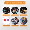 120 Pieces Mini Fuse Kit, Car Fuse Assortment Kit, Mini Blade Fuses Automotive For Car, RV, Truck, Marine, Motorcycle, Auto
