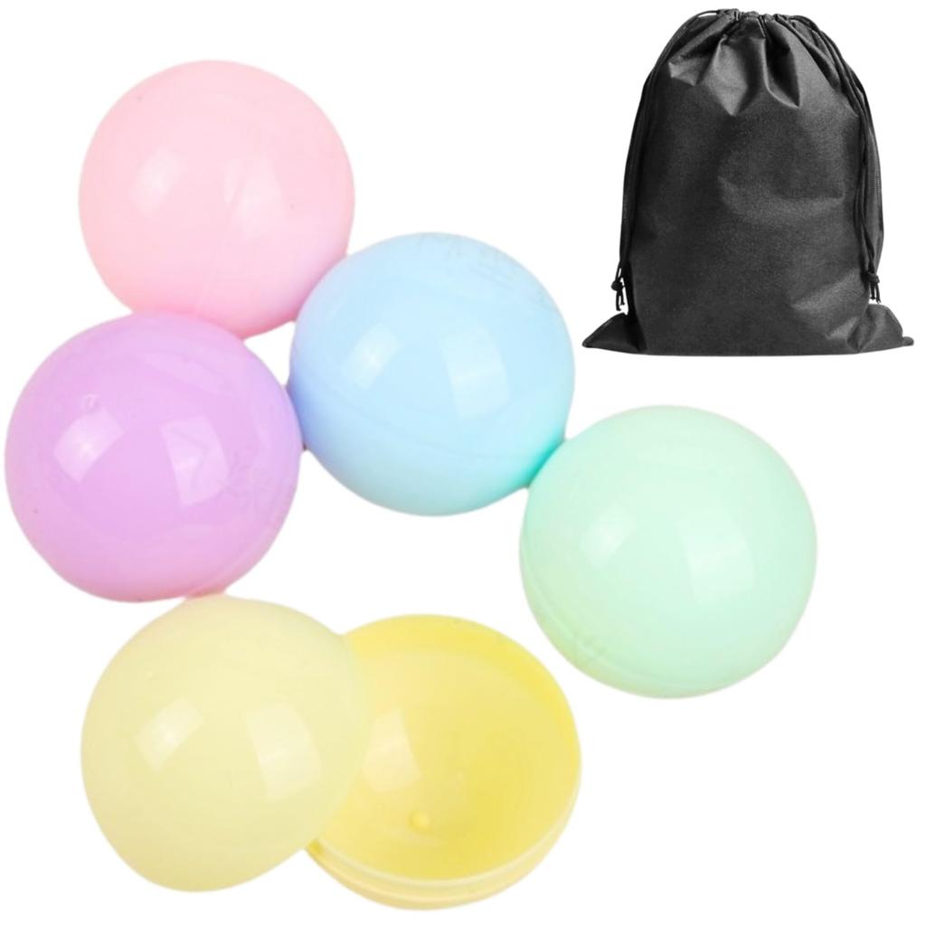 Merrytime Gachapon 32mm Small Colorful Drawstring Bag 100 Toy Crane Game Pastel Colors Capsules, Capsules, Set, Included, Capsules, Storage, Prizes,