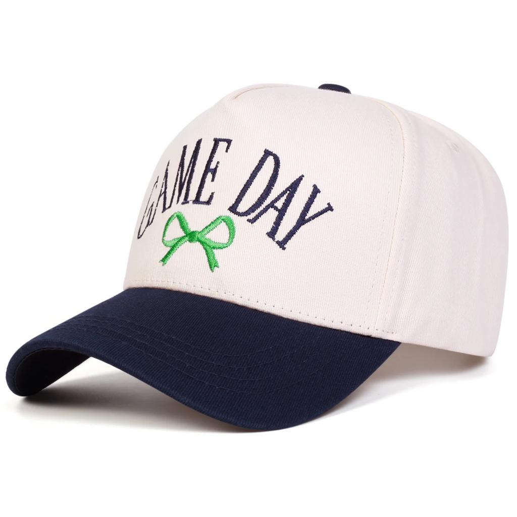 Baseball Stitching Embroidered Bow Day Game Neutral Gender Women Men For Caps Spring Autumn Outdoor Adjustable Casual Hats Sunscreen Hat Sports