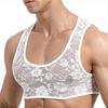 White Lace Crop - MenSexyWear - Harness