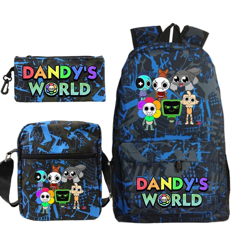 Game Dandy's World Peripheral Printed Backpack Elementary and Secondary School Bag Combination Set