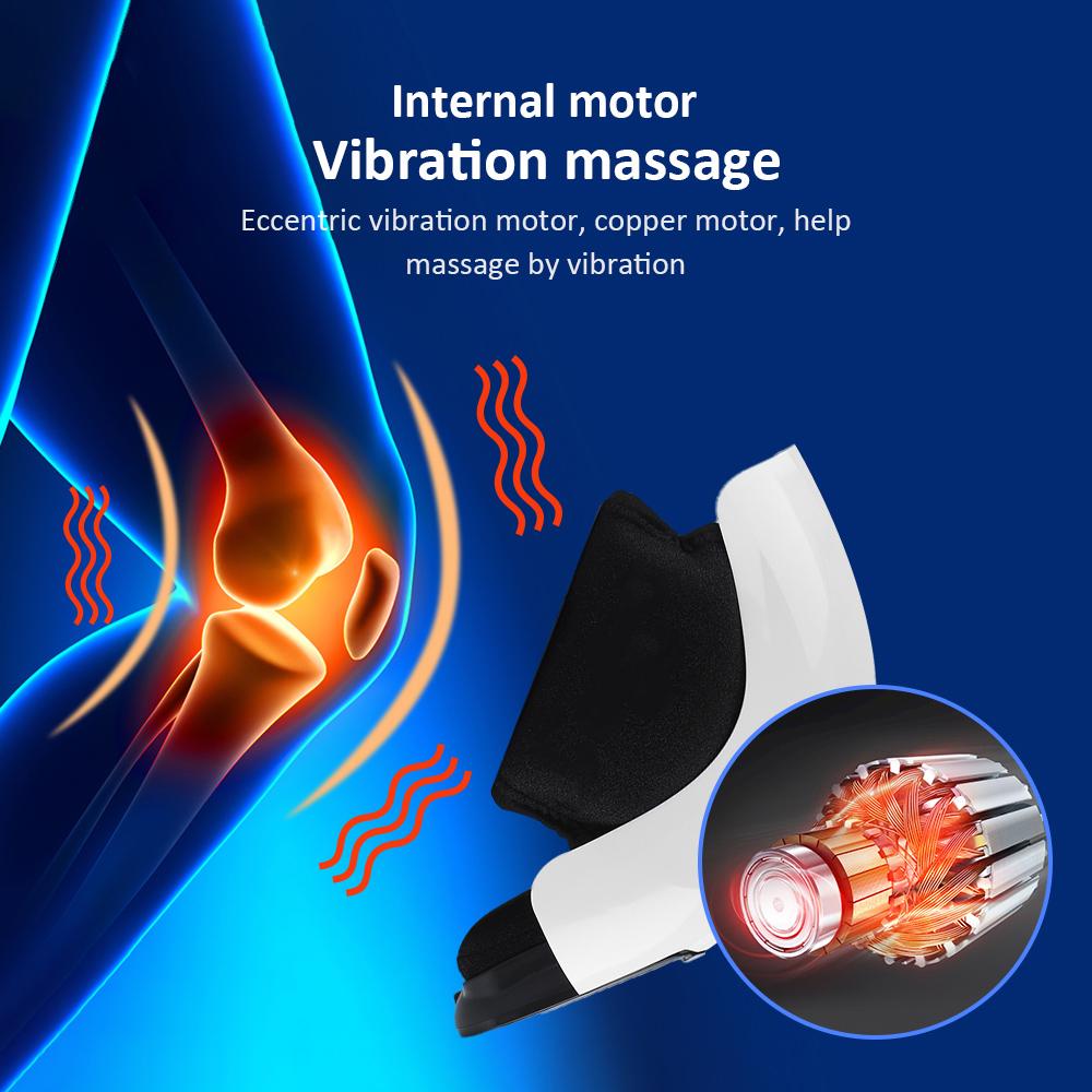 3 in 1 Electric Knee Massager Portable Vibration Hot Compress Airbag Massage Machine Rechargeable High Frequency Knee Massager