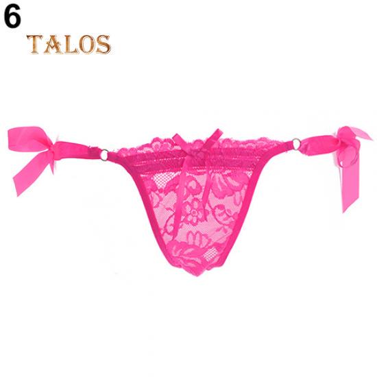 Talos Women's Sexy Lace Thongs G-string V-string Panty Knickers Lingerie See Through Underwear