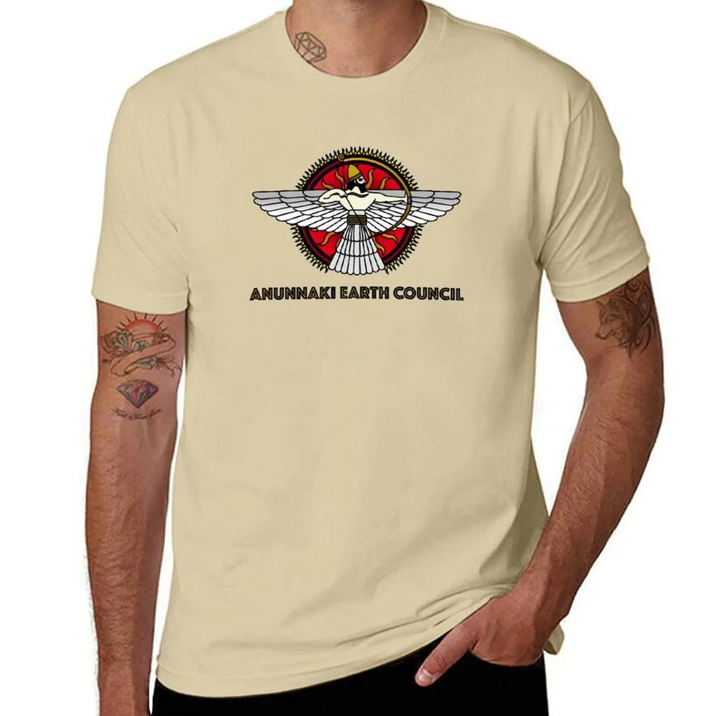 Anunnaki Earth Council TShirt quick drying shirts graphic tee Tshirts for Unisex cotton